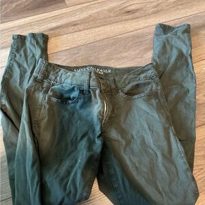 American Eagle Olive Jeggings